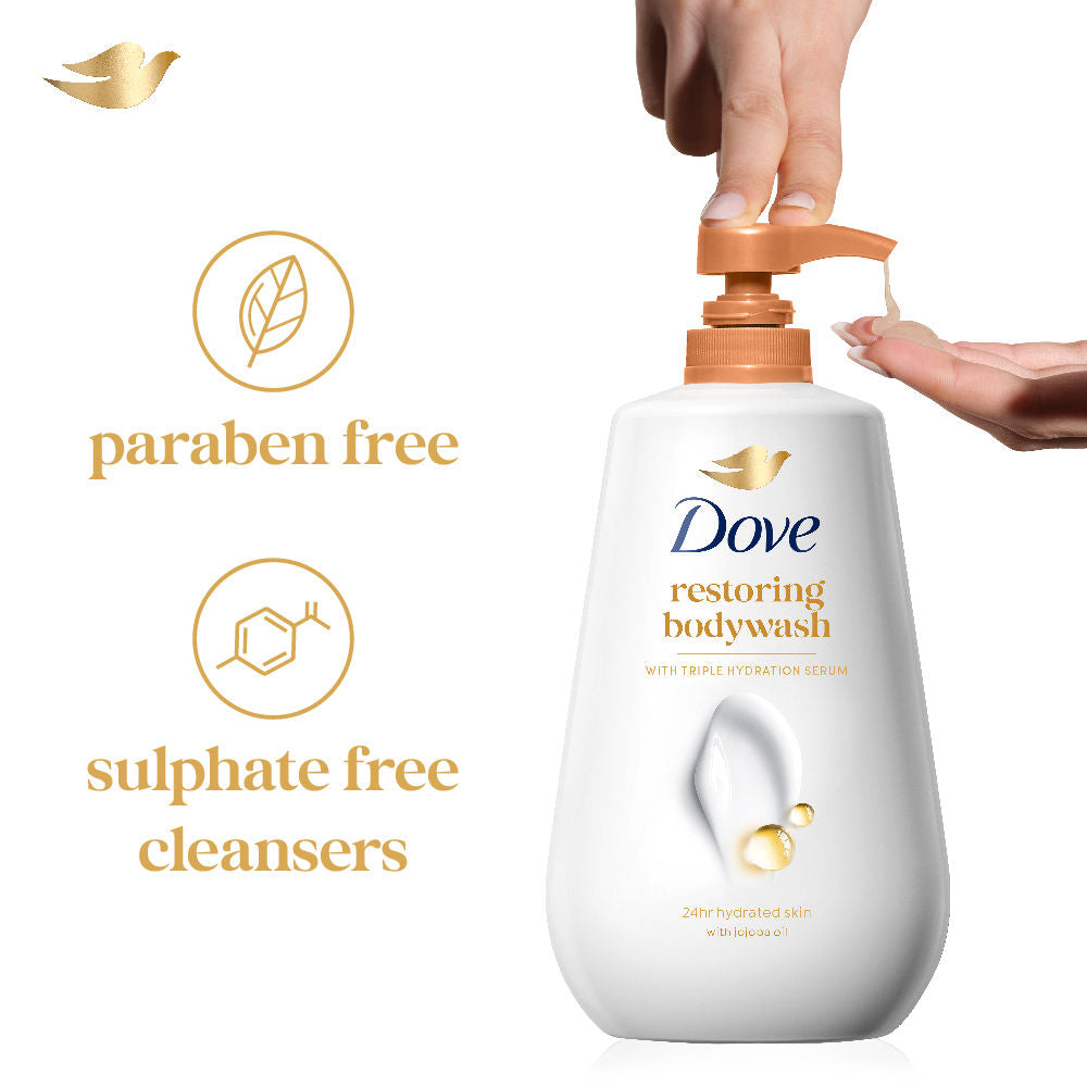 Dove Dryness Care Body Wash With Jojoba Oil, 800ml Buy at Indicrest Image 7