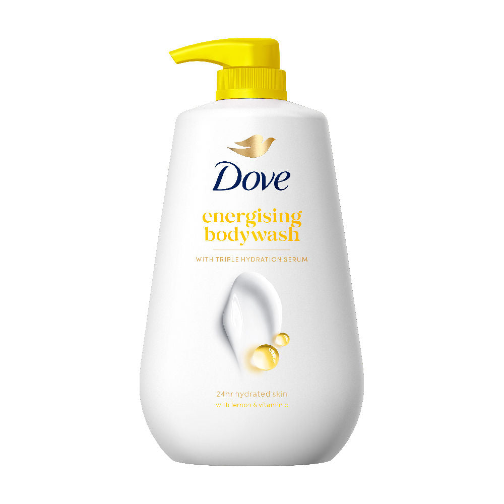 Dove Energising Body Wash With Lemon Scent And Vitamin C, 800ml