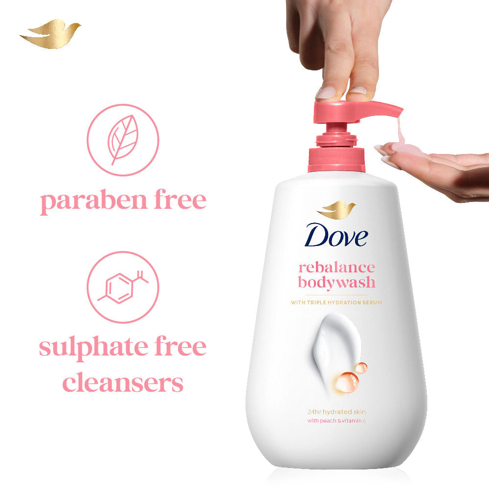 Dove Revitalizing Body Wash With Scented Peach And Vitamin C, 800ml Buy at Indicrest Image 7