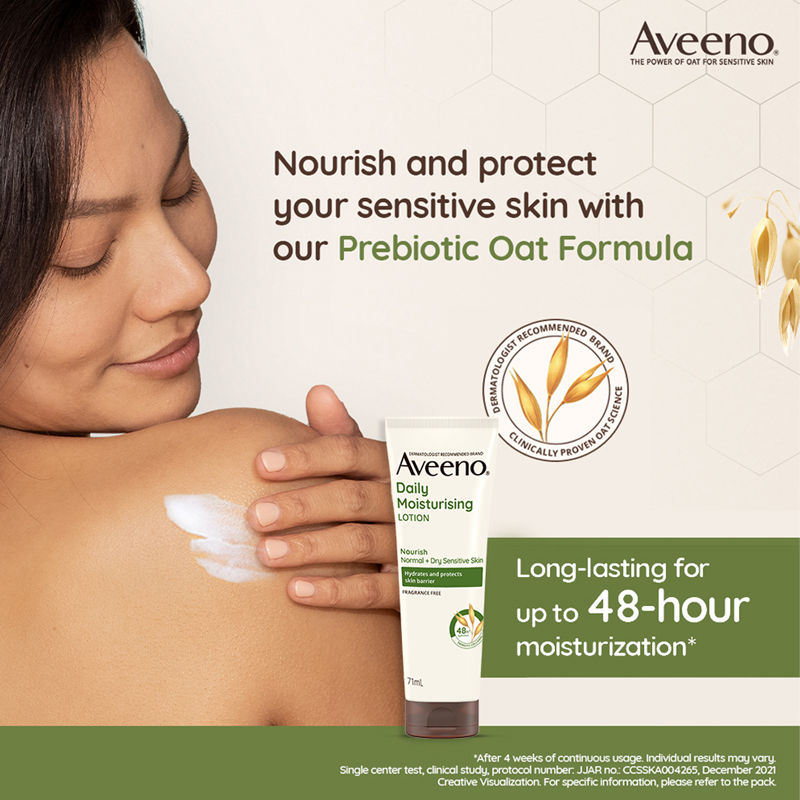 Aveeno Daily Moisturising Lotion Home + Travel Combo Moisturizer for Normal, Dry & Sensitive Skin
