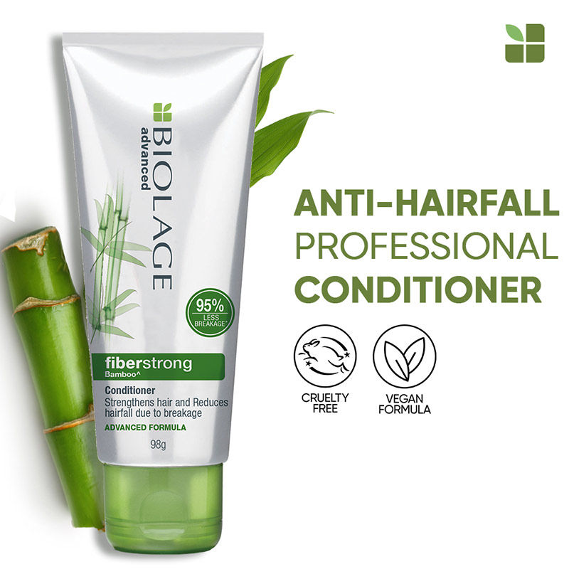 Biolage Fiberstrong Professional Conditioner for Hair Breakage, 12x Strength in Weak Hair, 98g Buy at Indicrest