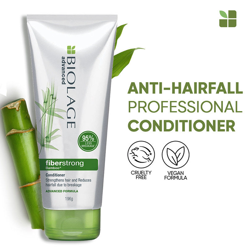 Biolage Fiberstrong Professional Conditioner for Hair Breakage, 12x Strength in Weak Hair, 196g Buy at Indicrest