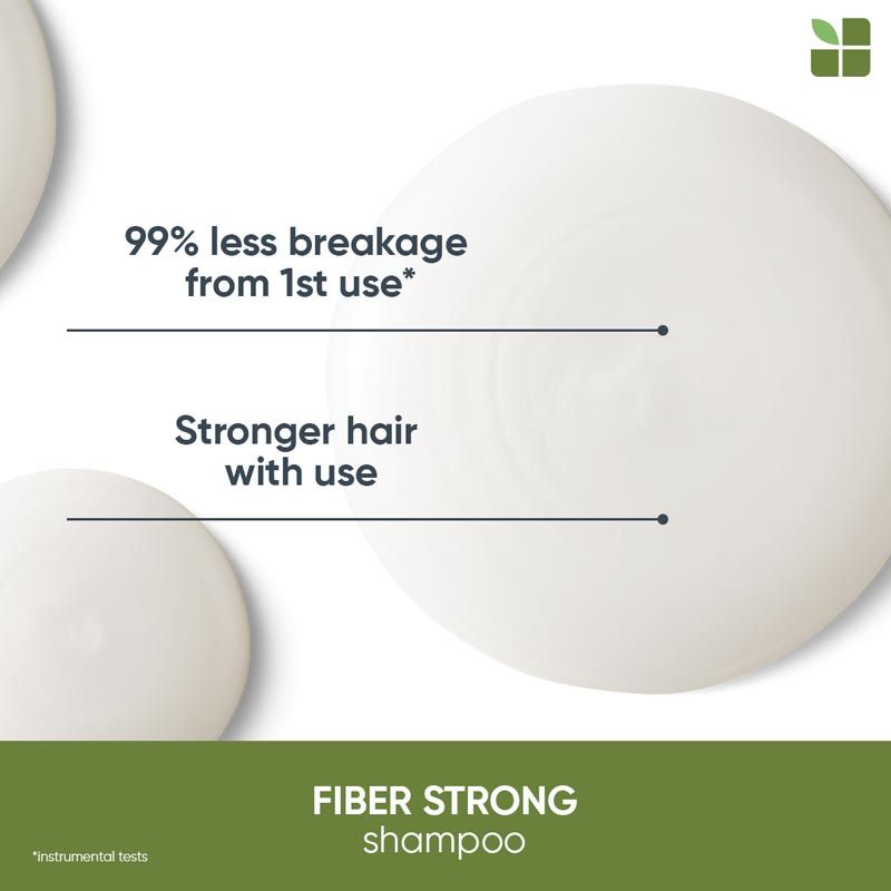 Biolage Fiberstrong Professional Shampoo for Hair Breakage, 12x Strength in Weak Hair, 200ml Buy at Indicrest Image 5