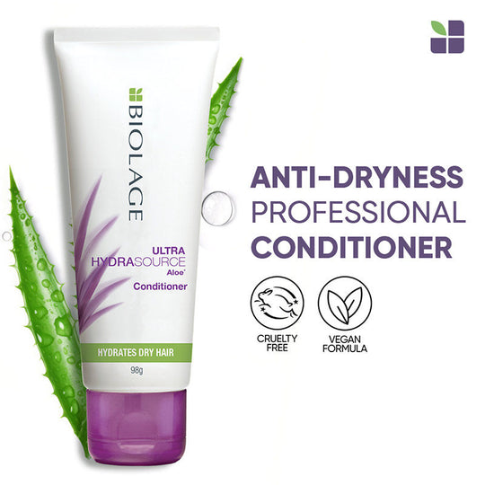 Biolage Hydrasource Plus Professional Conditioner with Aloe, Moisturizes & Hydrates Dry Hair, 98g Buy at Indicrest