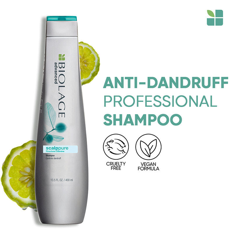 Biolage Scalppure Professional Anti-Dandruff Shampoo, Removes Visible Flakes After 1st WASH, 400ml Buy at Indicrest