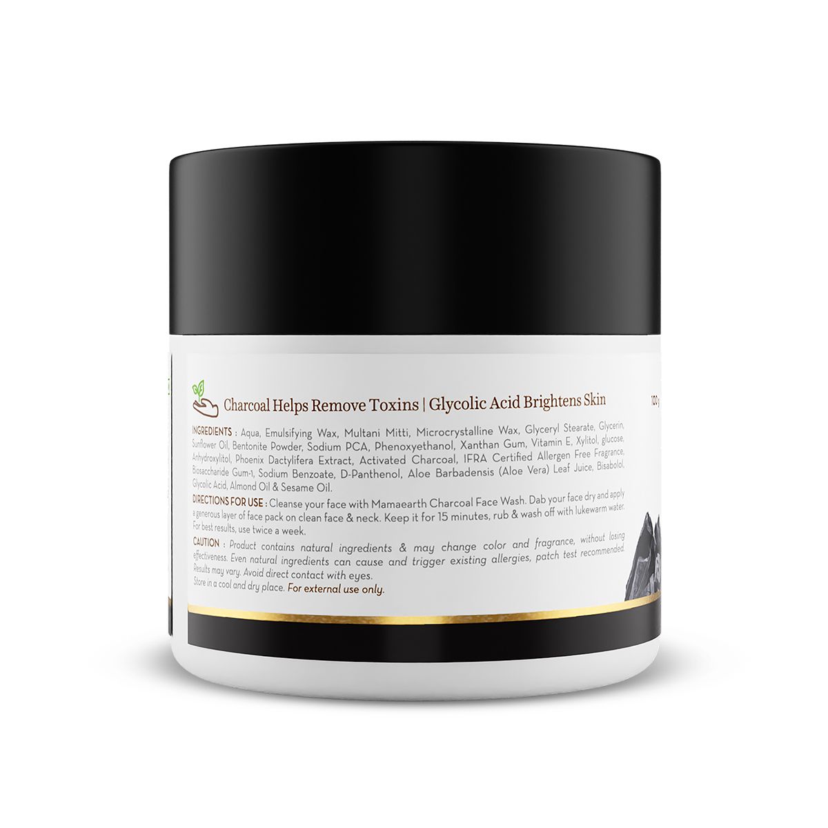 Mamaearth Charcoal Face Pack with Activated Charcoal and Glycolic Acid for Skin Detoxification, 100g - Image 7 - Buy from Indicrest