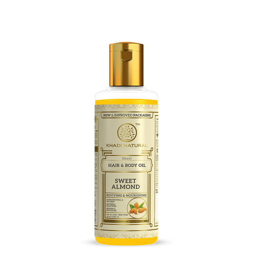 Khadi Natural Sweet Almond Hair & Body Oil - 100ml Sale - Buy from Indicrest