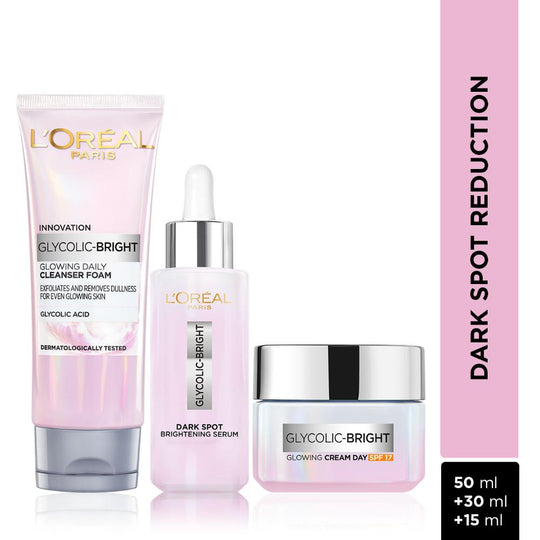 L'Oreal Paris Glycolic Bright Day Regime Combo, 3 pieces Buy at Indicrest