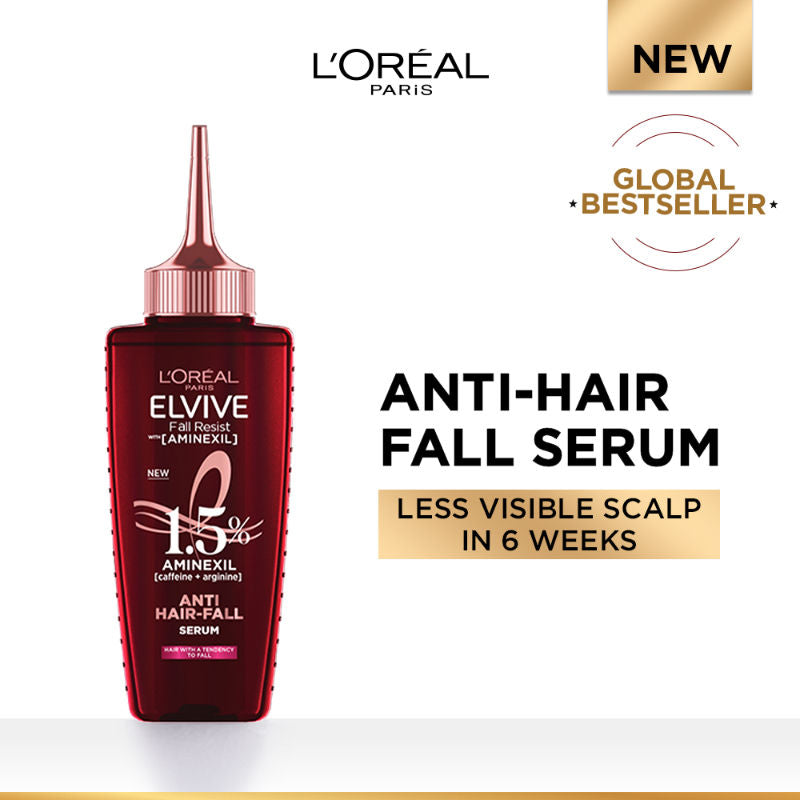 L'Oréal Paris Fall Resist Anti Hair Fall Serum with 1.5% Aminexil, Caffeine & Arginine., 102ml Buy at Indicrest