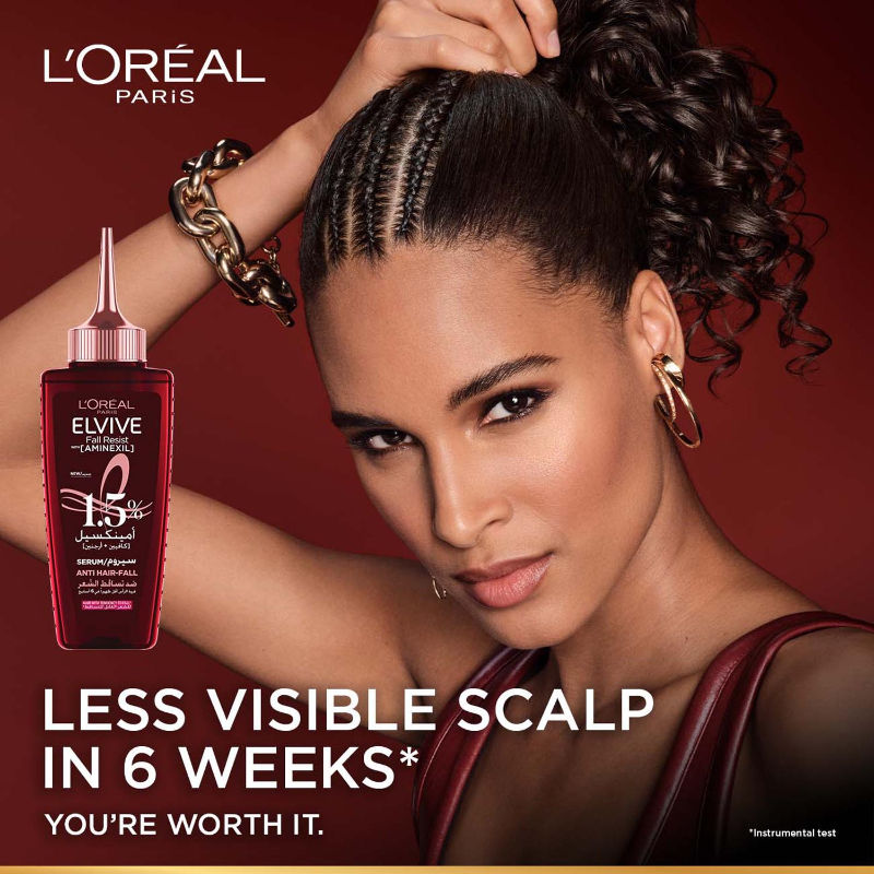 L'Oréal Paris Fall Resist Anti Hair Fall Serum with 1.5% Aminexil, Caffeine & Arginine., 102ml Buy at Indicrest Image 4