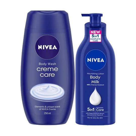 Nivea Nourishing Bath And Body Winter Care Combo, 600ml+250ml Buy at Indicrest