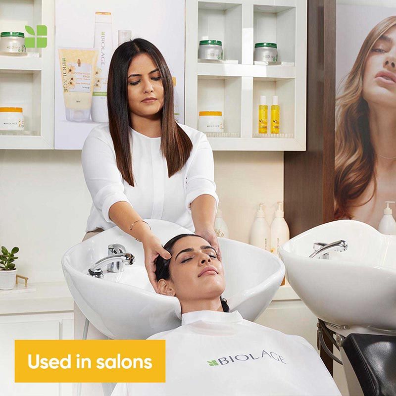 Biolage Deep Smoothing Shampoo, 400ml + Deep Smoothing Conditioner, 196ml Combo For Frizzy Hair Buy at Indicrest Image 3