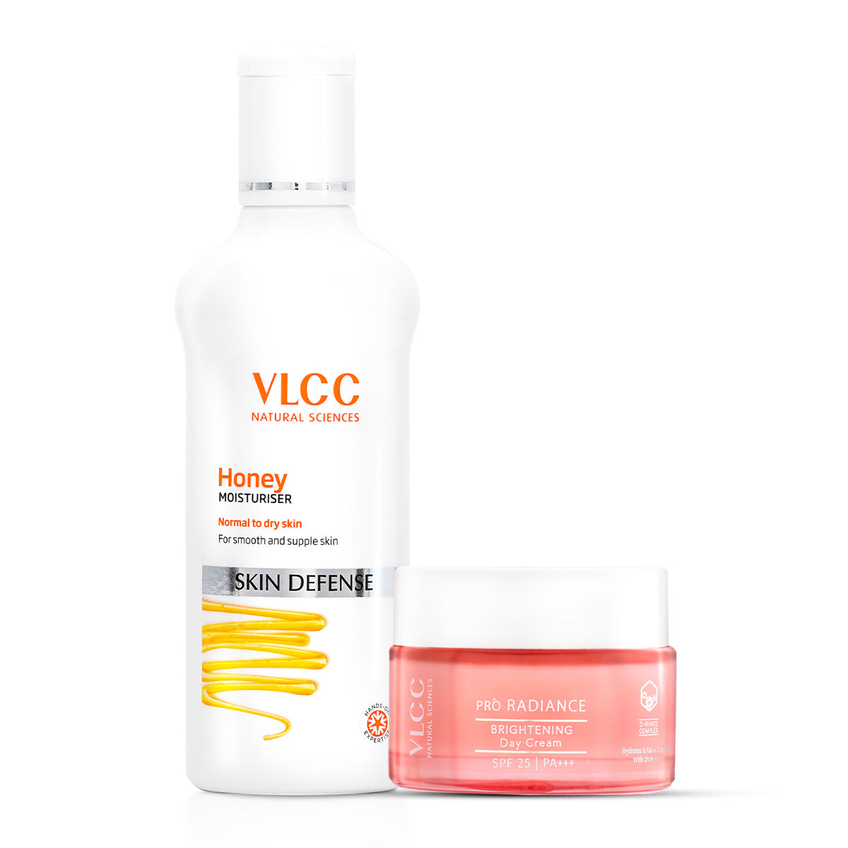 VLCC Honey Moisturiser and Pro Radiance Skin Brightening Day Cream SPF 25 PA +++ Combo - Buy from Indicrest