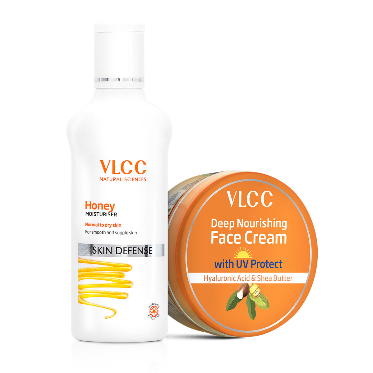 VLCC Honey Moisturiser and UV Protect Face Cream Combo - Buy from Indicrest