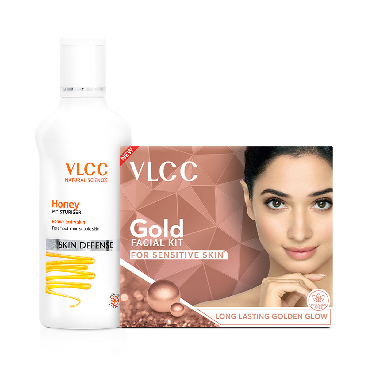 VLCC Honey Moisturiser and Gold Facial kit for Sensitive Skin Combo - Buy from Indicrest