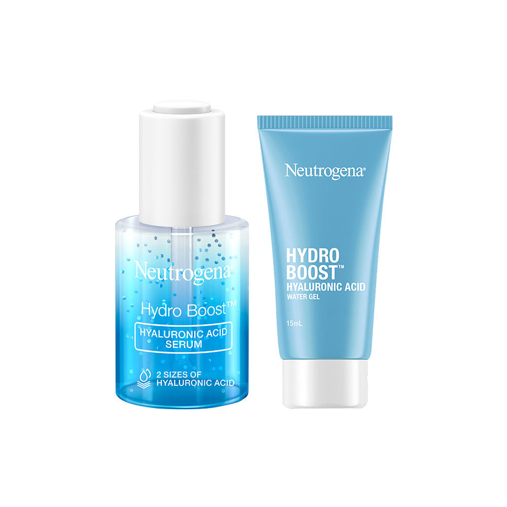 Neutrogena Super Hydration Summer Bestsellers Combo, Serum 30ml + Water Gel 15ml