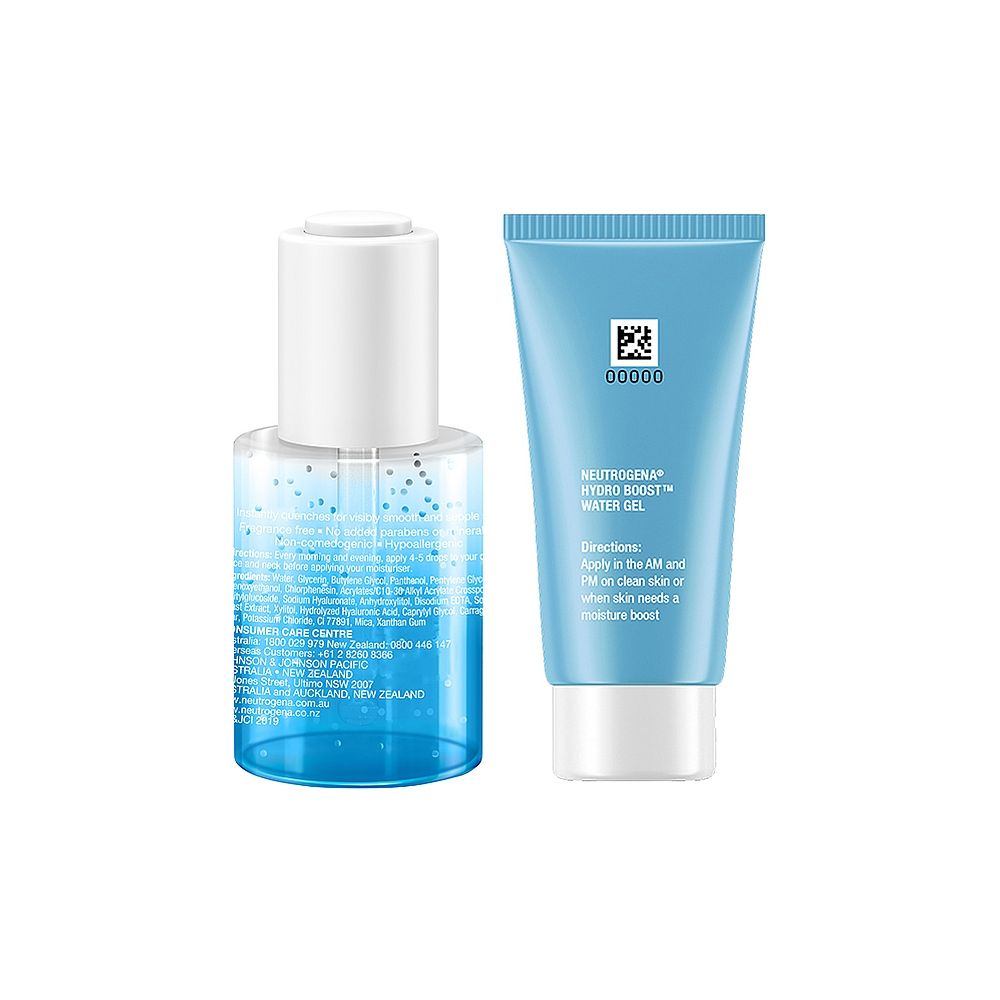 Neutrogena Super Hydration Summer Bestsellers Combo, Serum 30ml + Water Gel 15ml