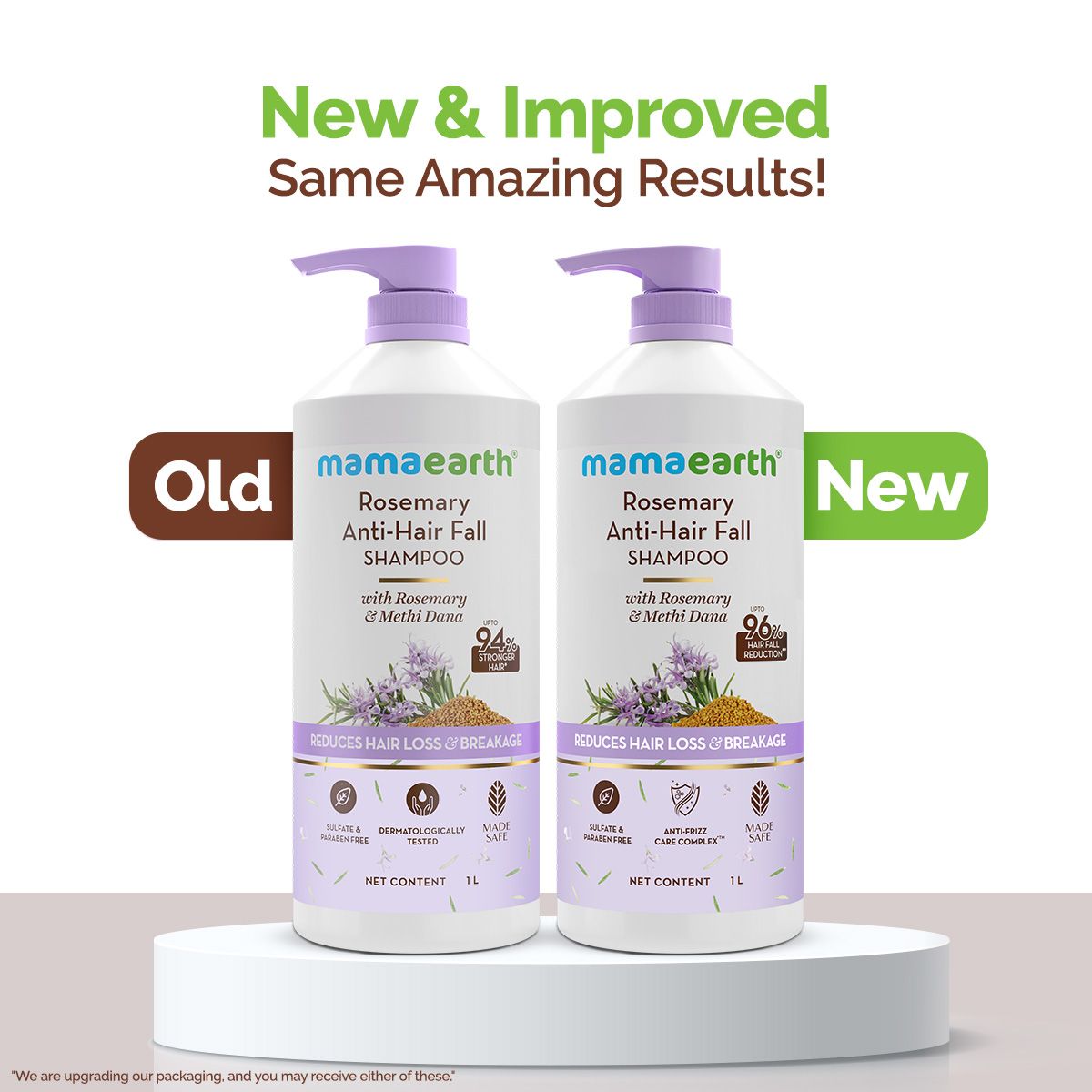 Mamaearth Rosemary Anti-Hair Fall Shampoo with Rosemary & Methi Dana for Reducing Hair Loss & Breakage, 1Litre - Image 7 - Buy from Indicrest