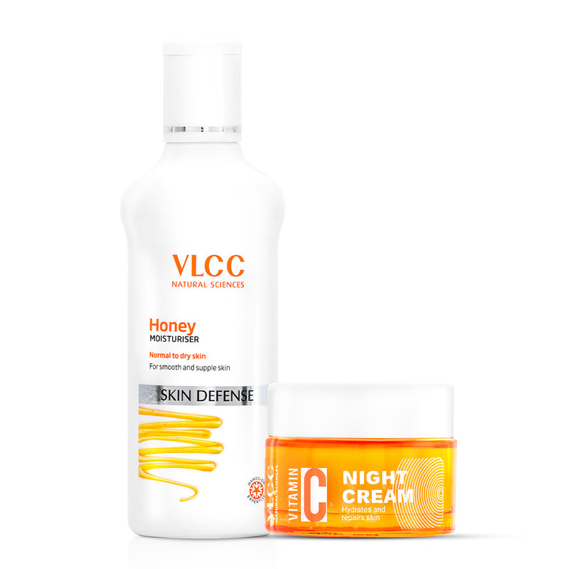 VLCC Honey Moisturiser and Vitamin C Night Cream Combo - Buy from Indicrest