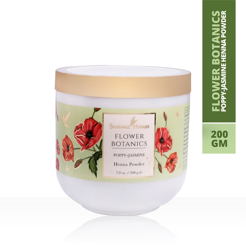 Shahnaz Husain Flower Botanics, Poppy-Jasmine Henna Powder, 200g - Image 2 - Buy from Indicrest