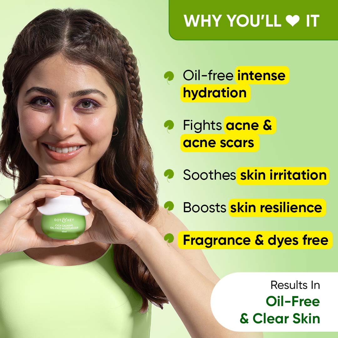 Dot & Key Cica Calming Oil Free Moisturize,Pack of 2 (60ml)