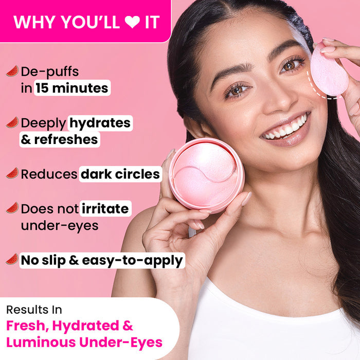 Dot & Key Watermelon Cooling Under Eye Patches, 60 pcs