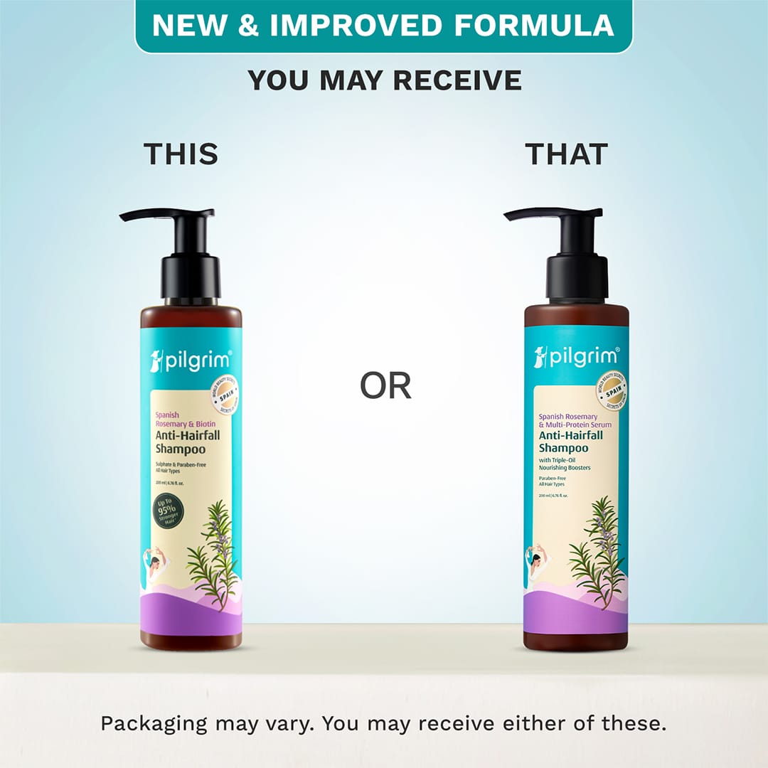 Pilgrim Spanish Rosemary & Multi-Protein Serum Anti-Hairfall Shampoo, 200ml - Image 3 - Buy from Indicrest