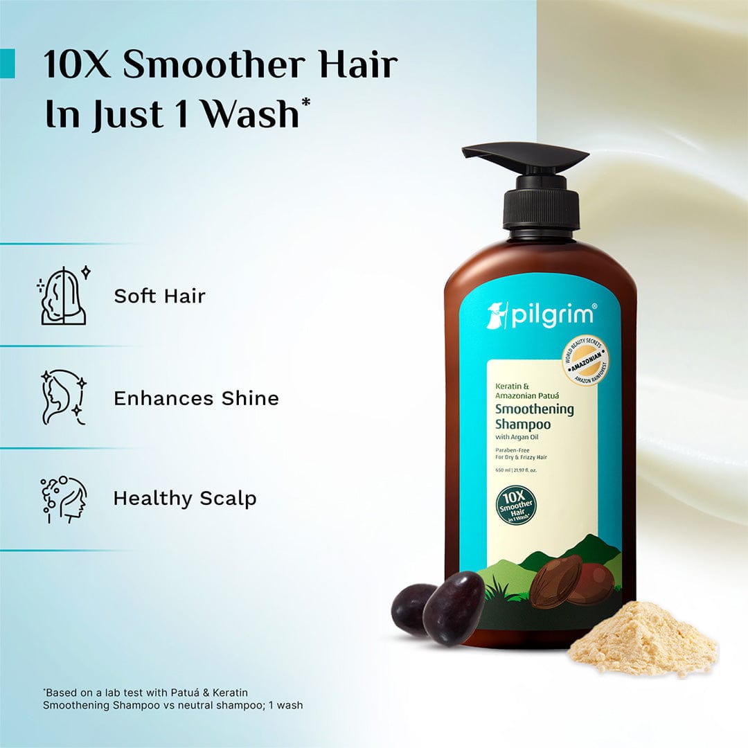 Pilgrim Keratin & Amazonian Patua Smoothening Shampoo, 200ml - Image 8 - Buy from Indicrest