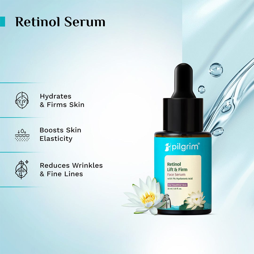 Pilgrim Retinol & Hyaluronic Acid Lift & Firm Serum, 30ml - Image 3 - Buy from Indicrest