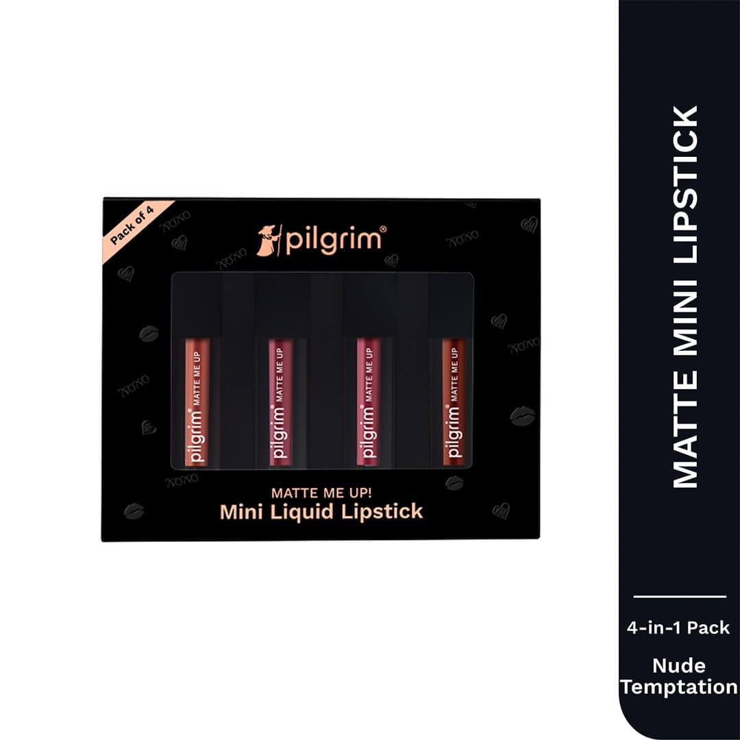 Pilgrim Matte Me Up Liquid lipstick 4 in 1 pack (minis), Always on top - Image 2 - Buy from Indicrest