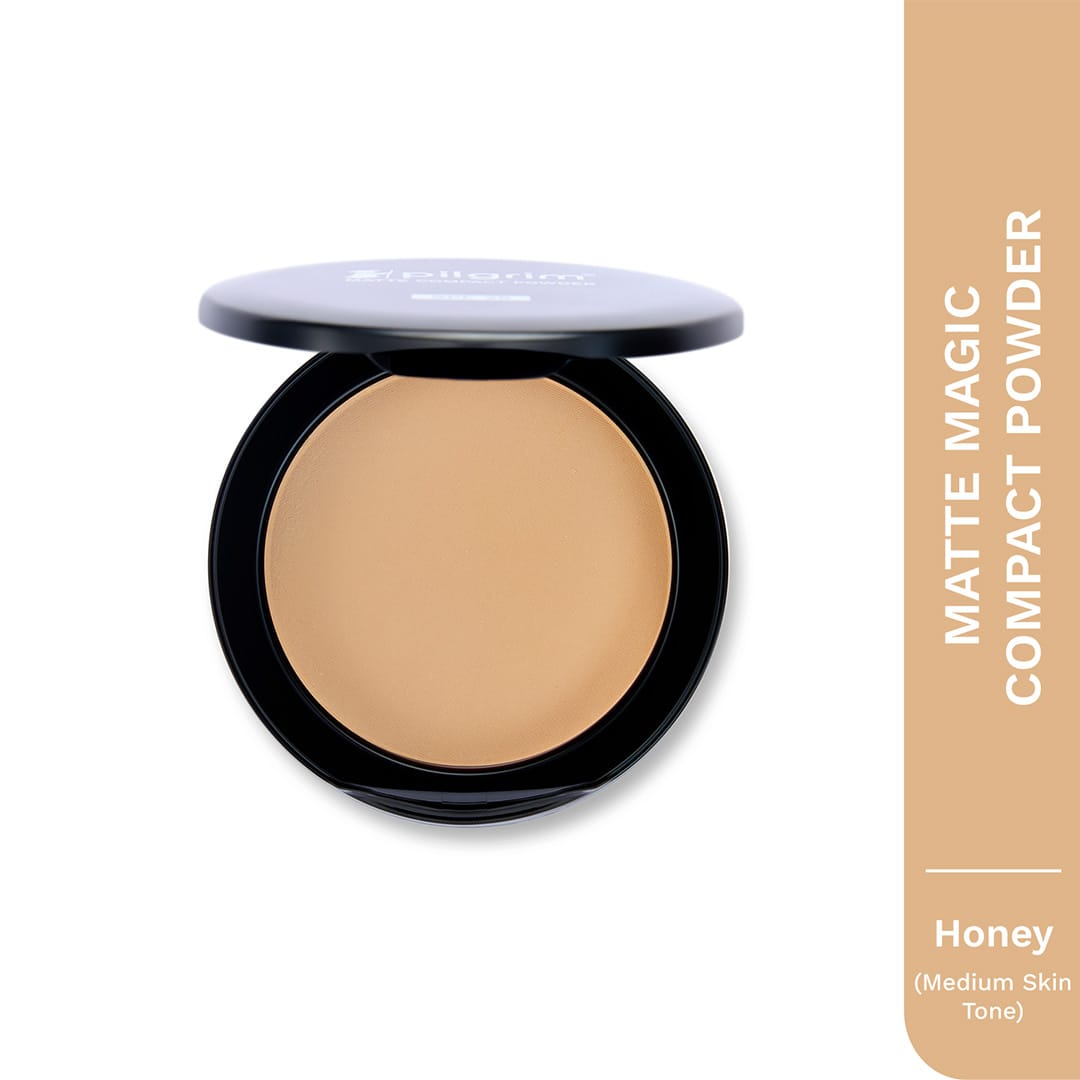 Pilgrim Magic Matte Compact Powder with SPF 25, Almond - 20 - Image 3 - Buy from Indicrest