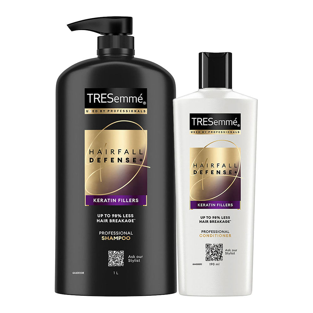 TRESemme Hair Fall Defense Combo (Buy 1Ltr Shampoo and Get 190ml Conditioner Free) Buy at Indicrest