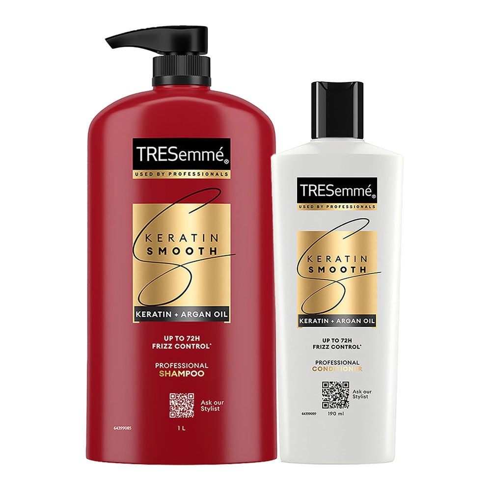 TRESemme Keratin Smooth Combo (Buy 1Ltr Shampoo and Get 190ml Conditioner Free) Buy at Indicrest