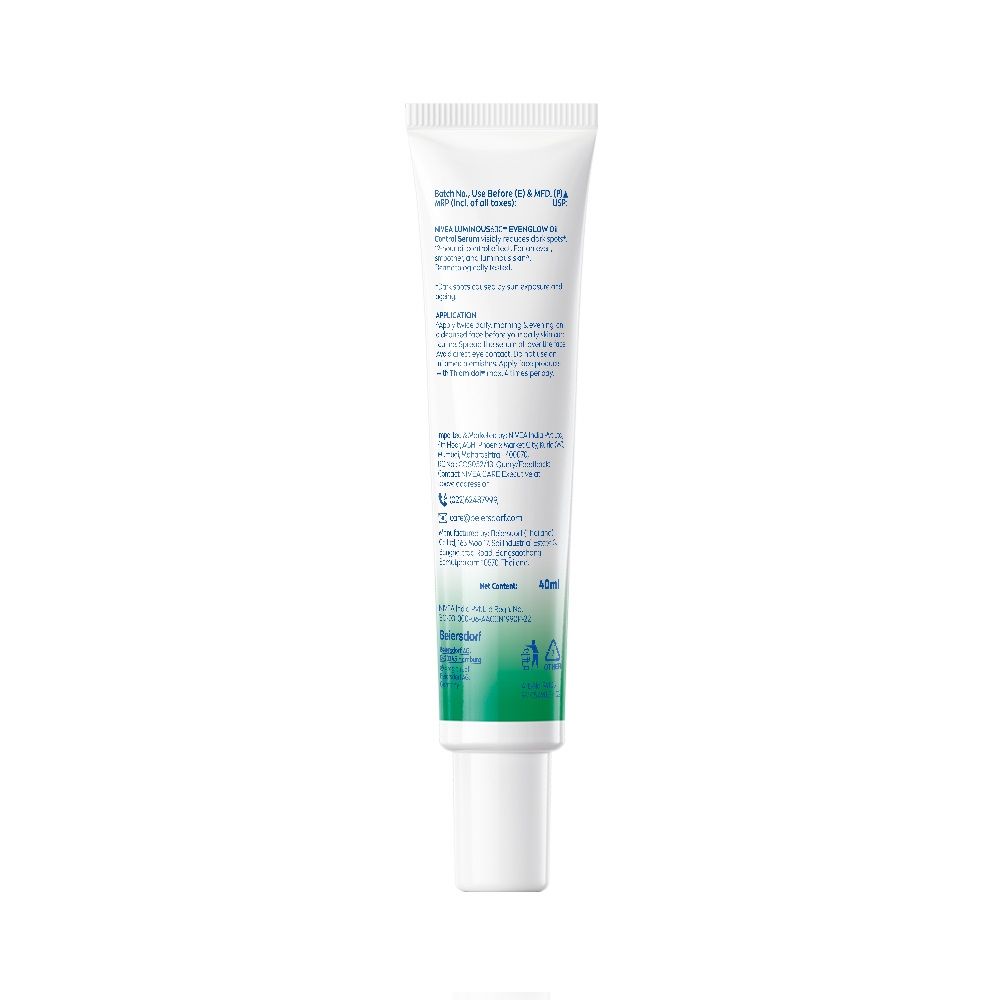 Nivea Luminous Even Glow Oil Control Serum Thiamidol, Salicylic, Hyaluronic Acid Reduces Dark Spot, 40ml Buy at Indicrest Image 10