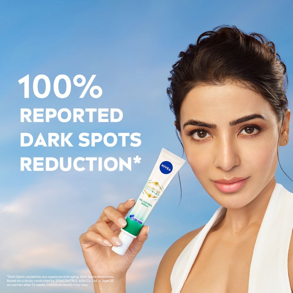 Nivea Luminous Even Glow Oil Control Serum Thiamidol, Salicylic, Hyaluronic Acid Reduces Dark Spot, 40ml Buy at Indicrest Image 2