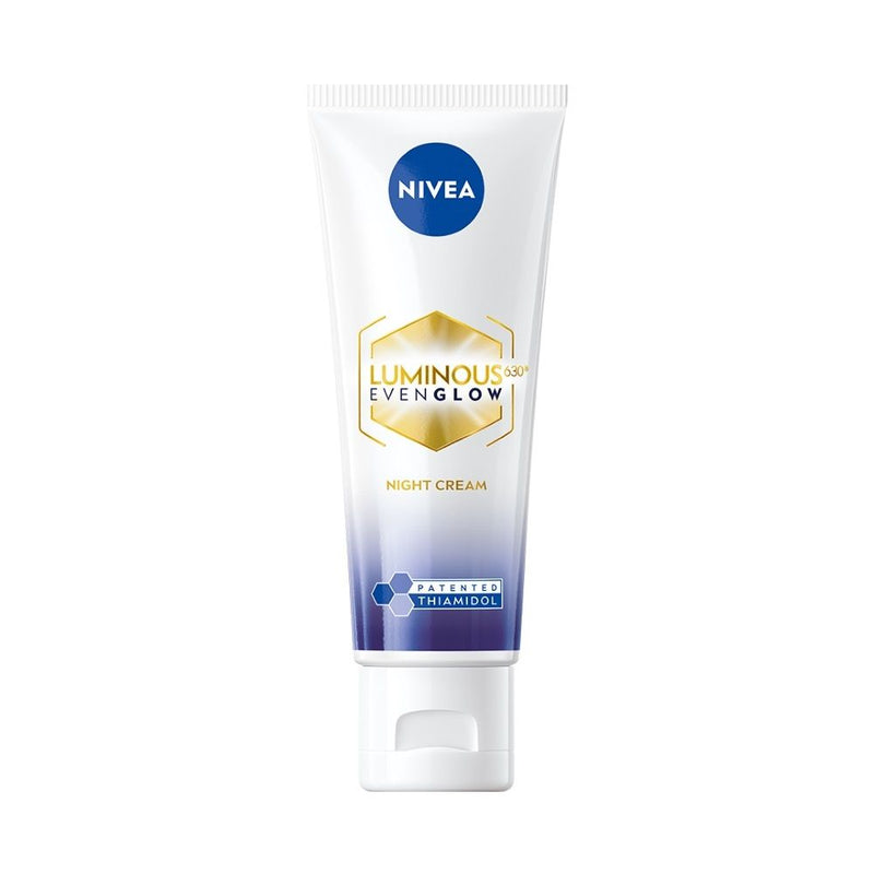 Nivea Luminous Even Glow Night Cream Thiamidol & Hyaluronic Acid Moisturizes & Reduces Dark Spots, 40ml Buy at Indicrest