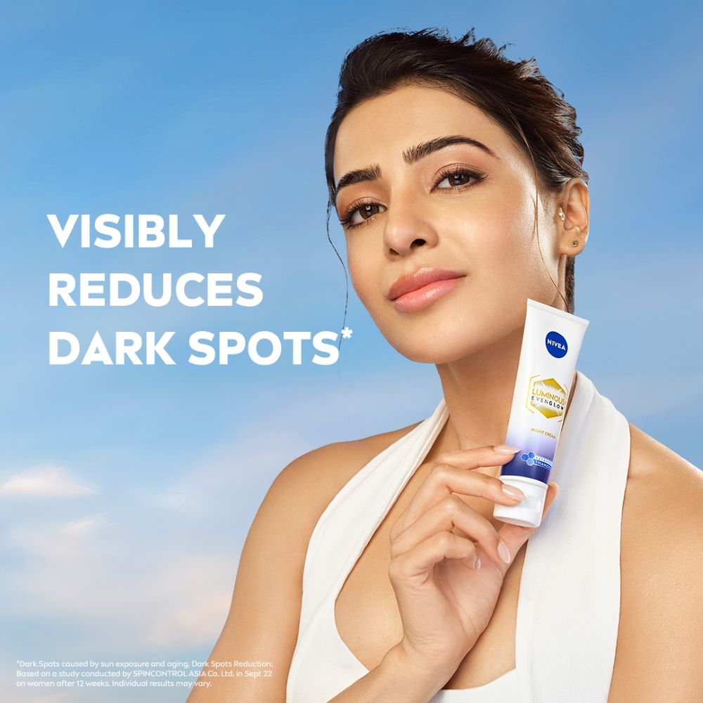 Nivea Luminous Even Glow Night Cream Thiamidol & Hyaluronic Acid Moisturizes & Reduces Dark Spots, 40ml Buy at Indicrest Image 3