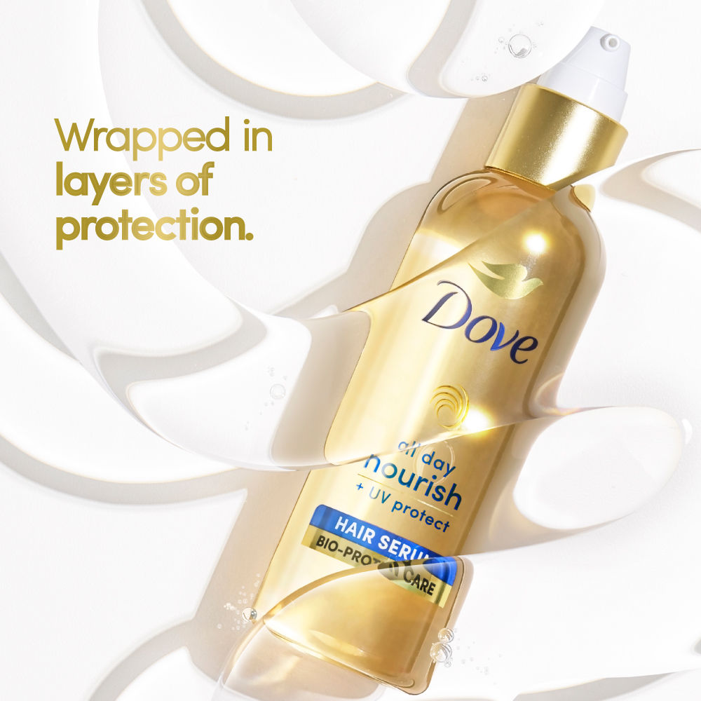 Dove All Day Nourish + UV Protect Hair Serum For All Hair Types With Bio Protein Care, 48ml Buy at Indicrest Image 5