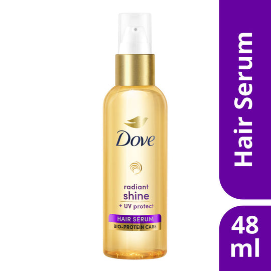 Dove Radiant Shine + UV Protect Hair Serum For Dry & Frizzy Hair, 48ml Buy at Indicrest