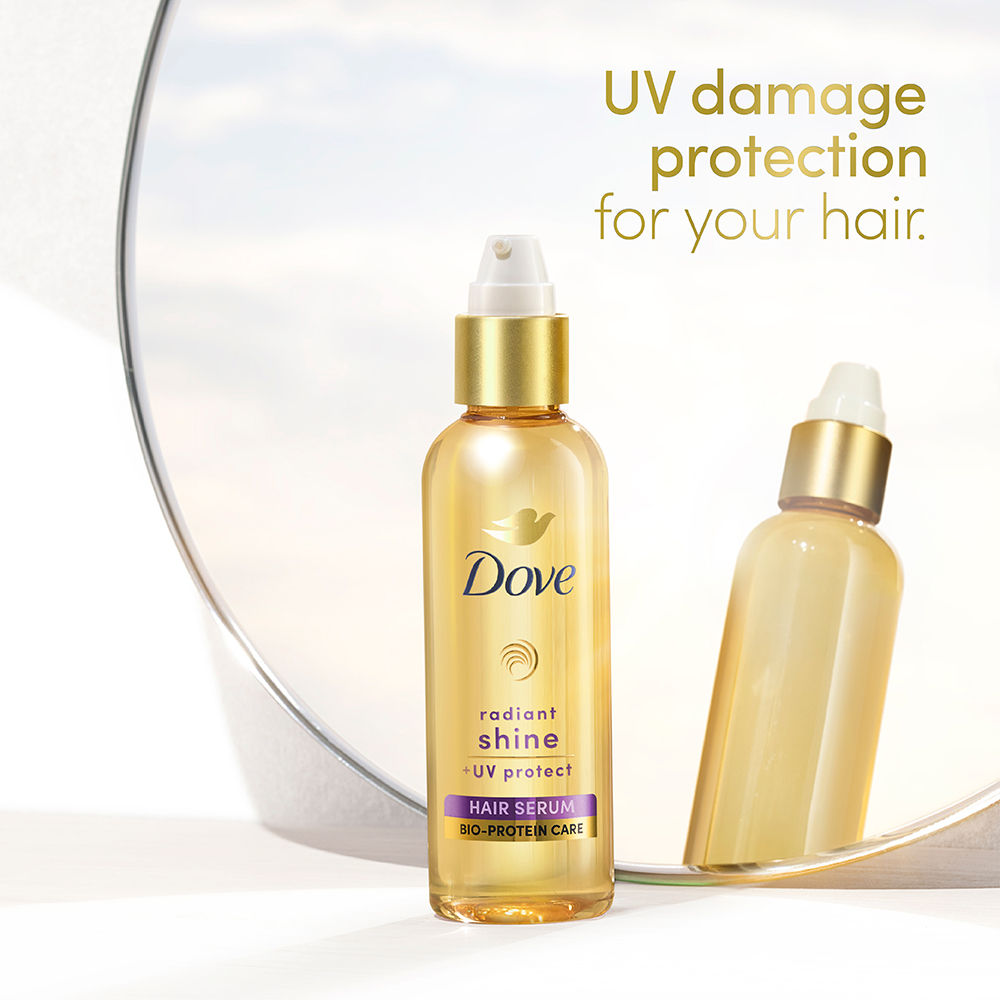Dove Radiant Shine + UV Protect Hair Serum For Dry & Frizzy Hair, 100ml Buy at Indicrest Image 6