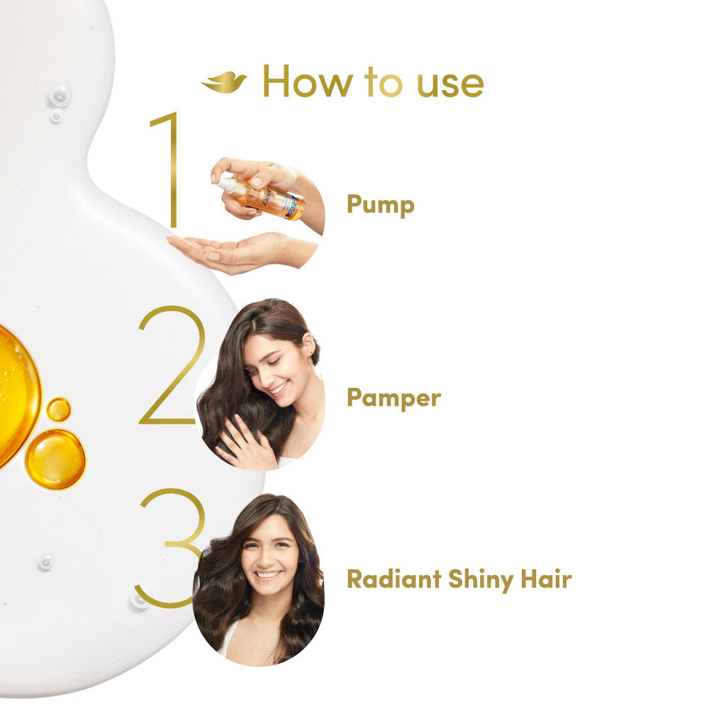 Dove Radiant Shine + UV Protect Hair Serum For Dry & Frizzy Hair, 100ml Buy at Indicrest Image 8