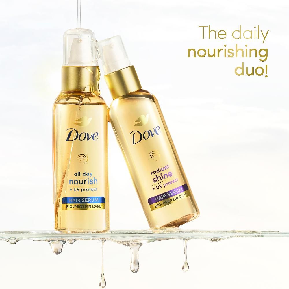 Dove Radiant Shine + UV Protect Hair Serum For Dry & Frizzy Hair, 100ml Buy at Indicrest Image 10