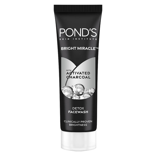 Pond’s Bright Miracle Pure Detox Anti-Pollution Clear Face Wash with Activated Charcoal, 50g Buy at Indicrest