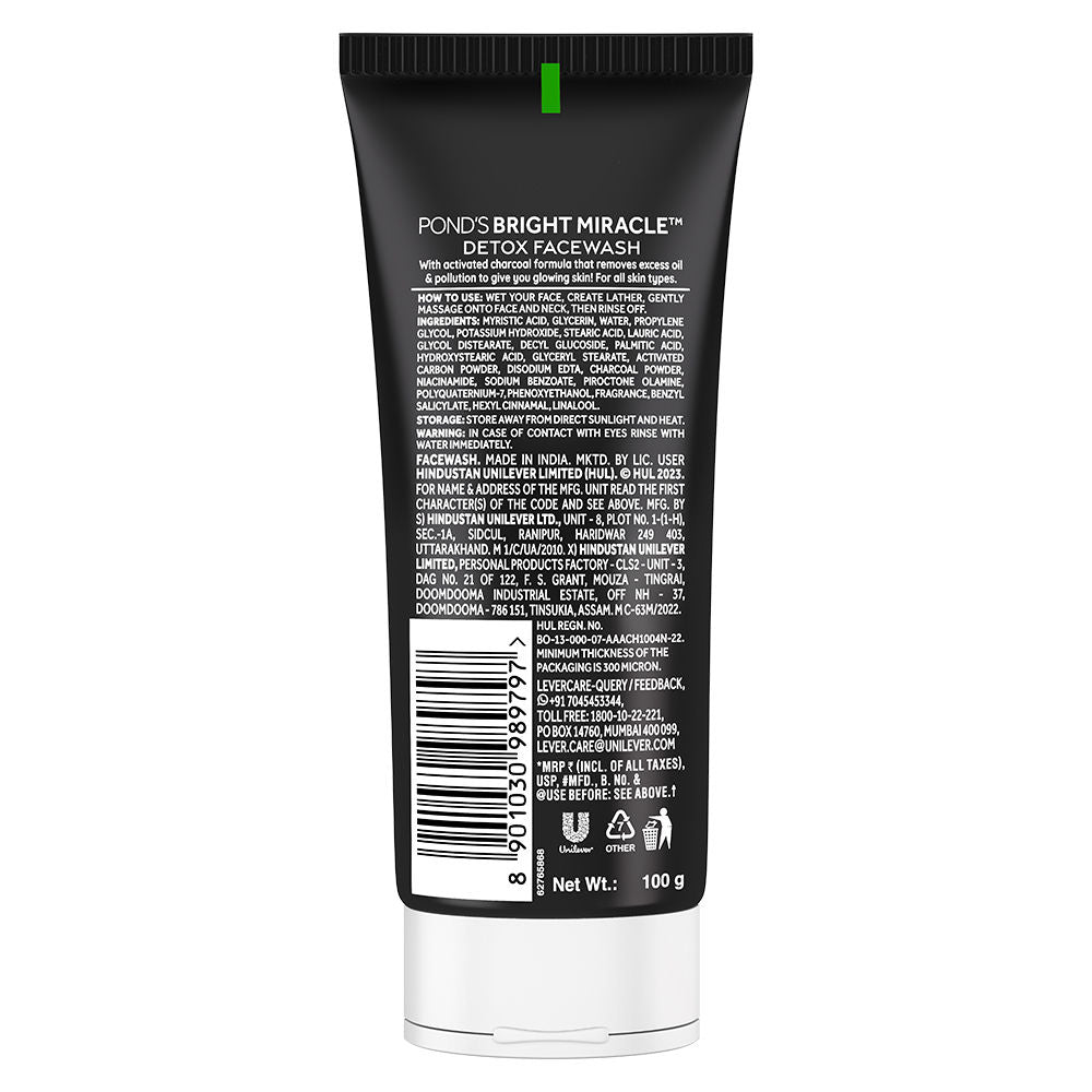 Pond’s Pure Detox Anti-Pollution Purity Face Wash With Activated Charcoal, 100g Buy at Indicrest Image 10