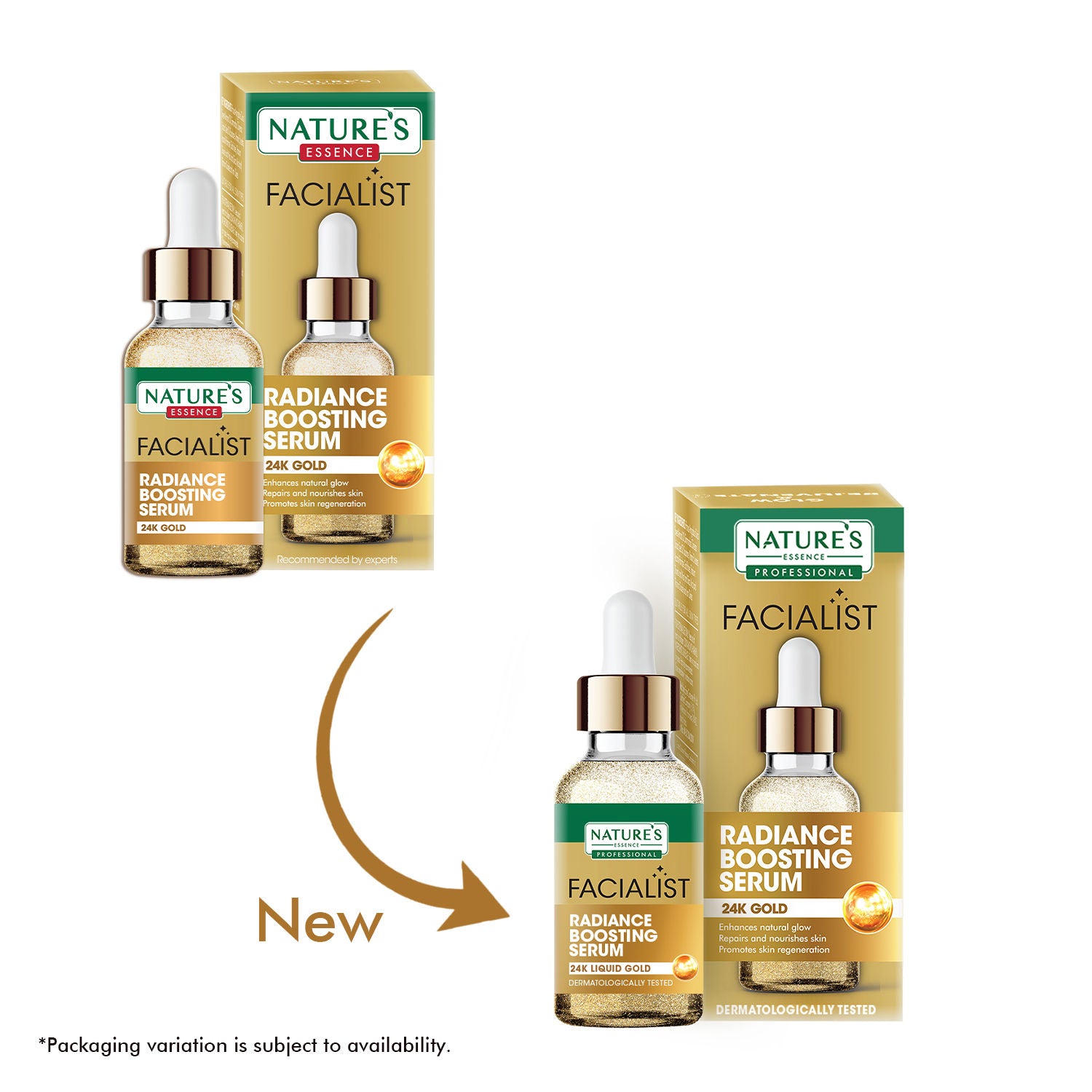 Nature's Essence Radiance Boosting Serum with 24K Gold, 30ml Buy at Indicrest Image 3