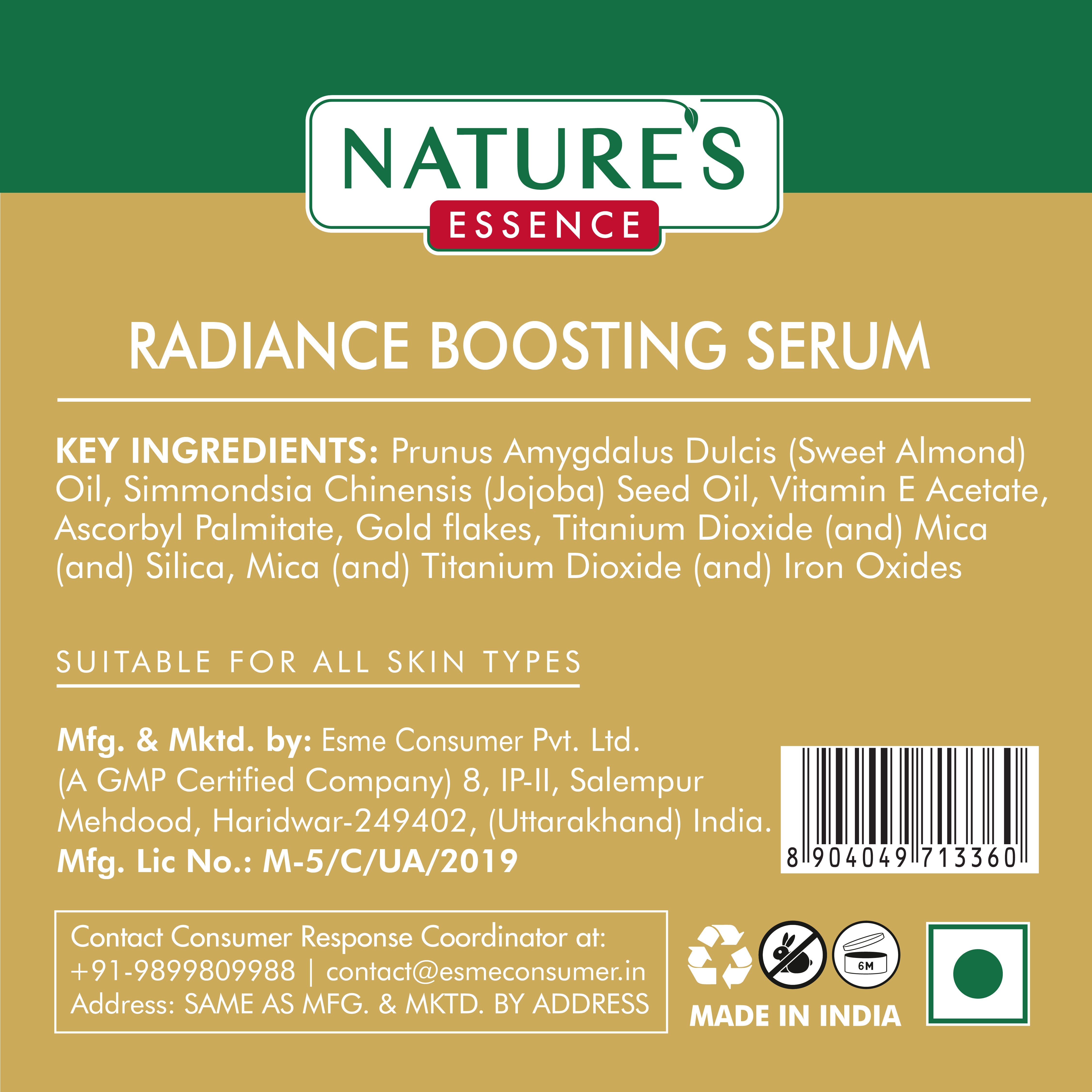 Nature's Essence Radiance Boosting Serum with 24K Gold, 30ml Buy at Indicrest Image 4
