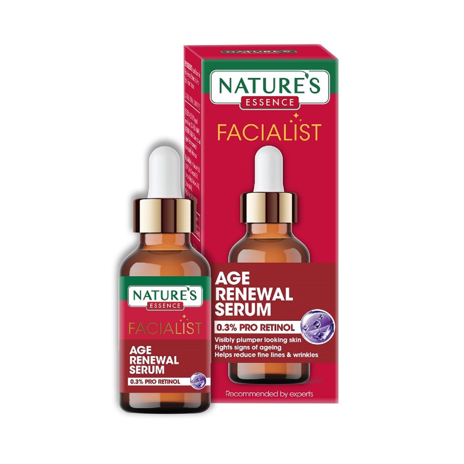 Nature's Essence Professional Facialist Age Renewal Serum with 0.3% Pro Retinol, 30ml Buy at Indicrest Image 2