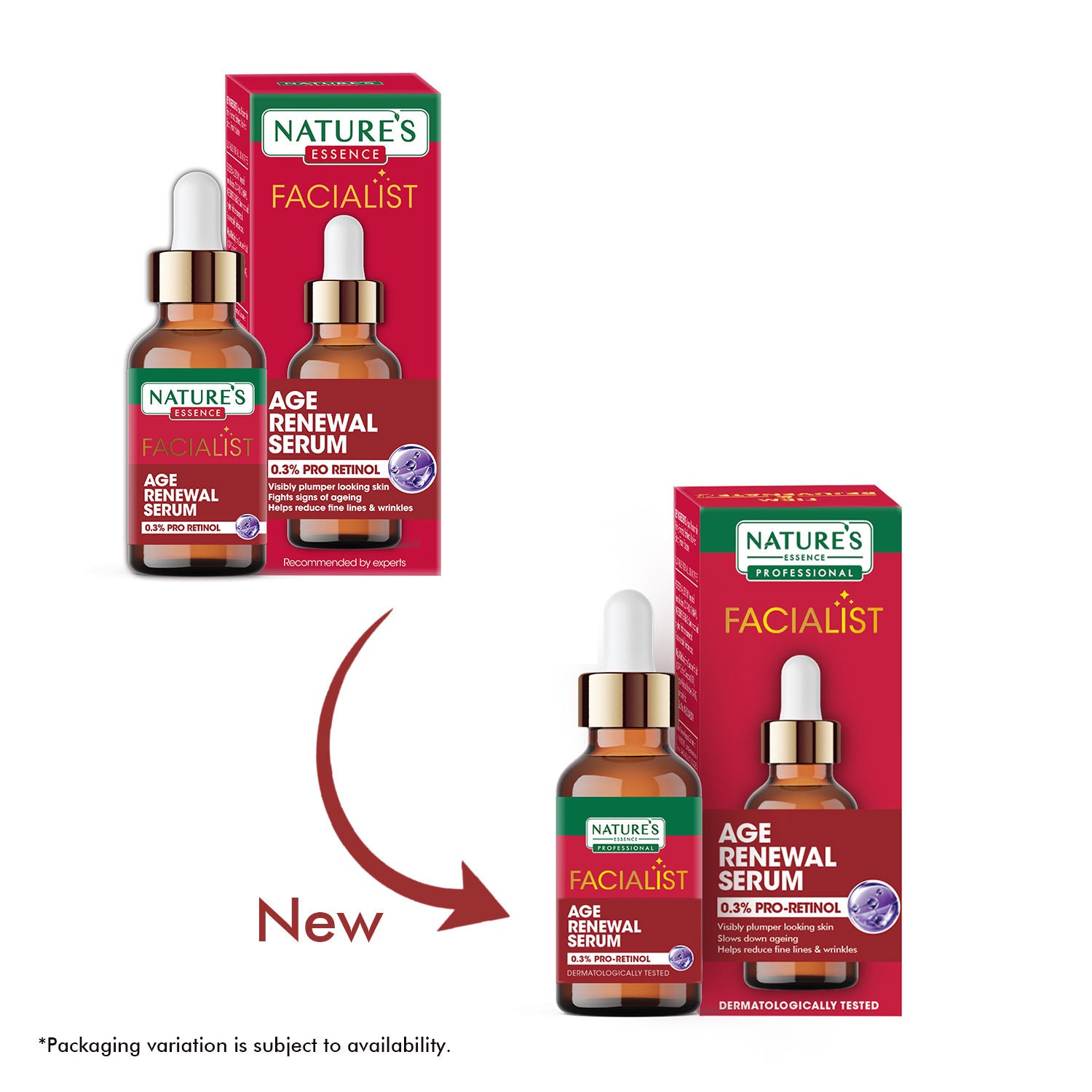 Nature's Essence Professional Facialist Age Renewal Serum with 0.3% Pro Retinol, 30ml Buy at Indicrest Image 3