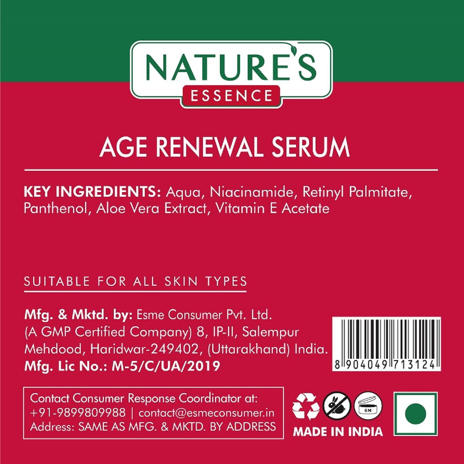 Nature's Essence Professional Facialist Age Renewal Serum with 0.3% Pro Retinol, 30ml Buy at Indicrest Image 4
