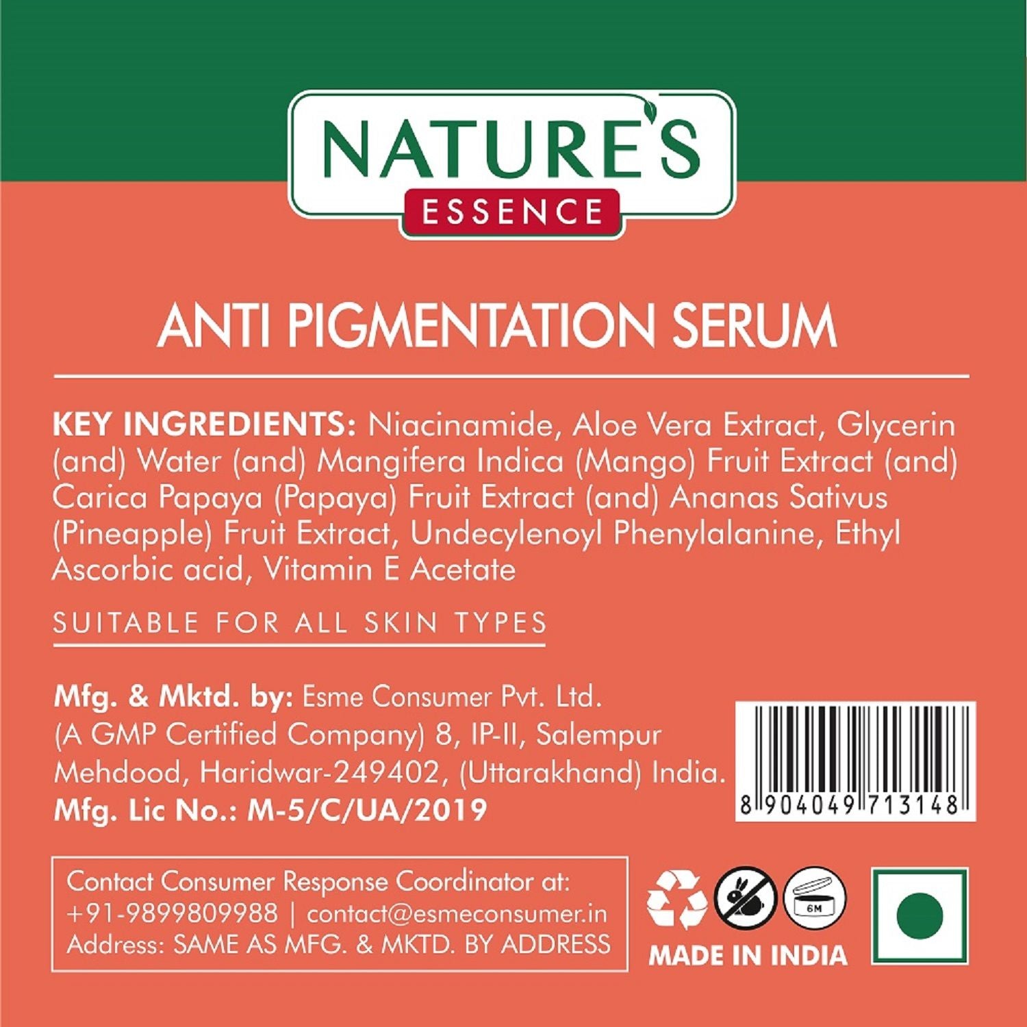 Nature's Essence Anti Pigmentation Serum with 10% Niacinamide, 30ml Buy at Indicrest Image 4